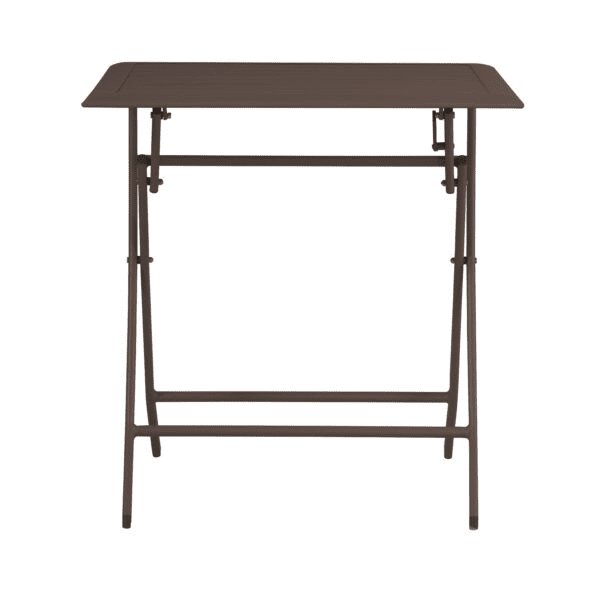 Tavolo MOIA Lucca in alluminio pieghevole 60 x 60, colore chocolate