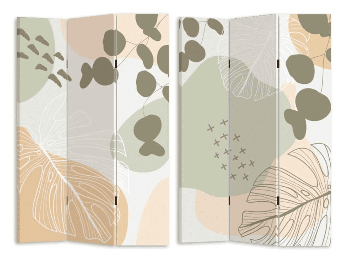 Paravento stampa multicolor 3 ante rettangolare cm120,6x2,5h180