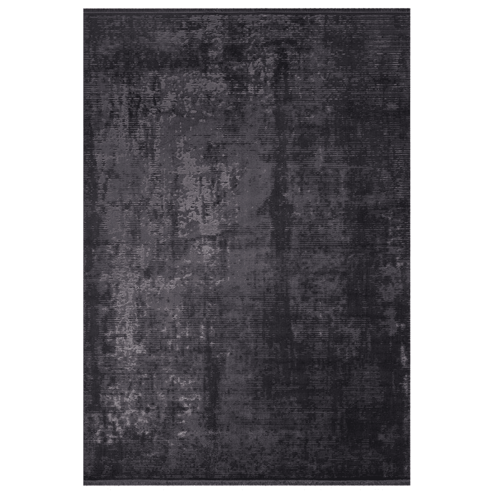 Tappeto antiscivolo vintage bambù colore antracite 120x180