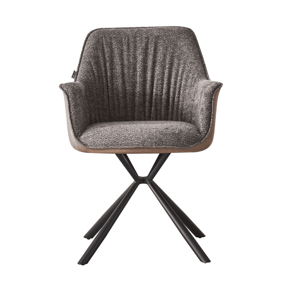 Sedia Aseat seduta colore grigio con retro colore tortora
