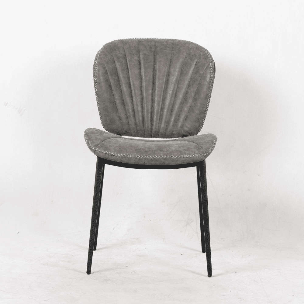 Sedia Elice colore grigio chiaro gambe in metallo colore nero
